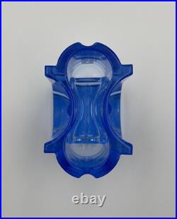 Vase Cristal de Saint-Louis Rivière de Table Bleu Très Bon État