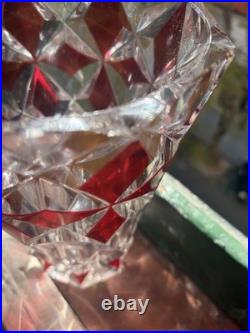 Vase St Louis Rouge 25 Hauteur Plusieurs Éclat Voir Photo Signe