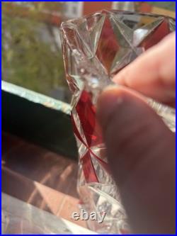 Vase St Louis Rouge 25 Hauteur Plusieurs Éclat Voir Photo Signe