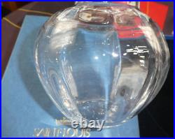 Vase boule en cristal de Saint Louis signé modèle Vivaldi dans boite d'origine