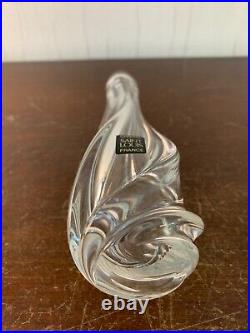 Vase soliflore en cristal de Saint Louis