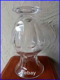 Vase sur piedouche en cristal de Saint Louis dans sa boite d'origine- NEUF