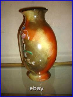 Vase verre polychrome Cristal Signé Saint Louis XIX Jean-François ROBERT verre Vase verre polychrome Cristal Signé Saint Louis XIX Jean-François ROBERT verre
