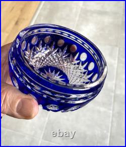 Vase vide poche en cristal doublé St. Louis -Baccarat