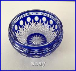 Vase vide poche en cristal doublé St. Louis -Baccarat