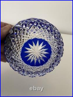 Vase vide poche en cristal doublé St. Louis -Baccarat