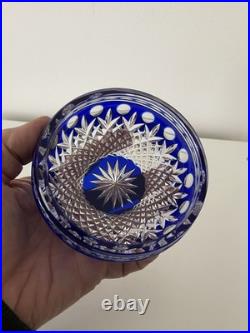 Vase vide poche en cristal doublé St. Louis -Baccarat