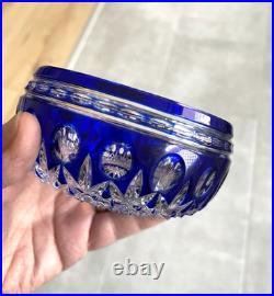 Vase vide poche en cristal doublé St. Louis -Baccarat