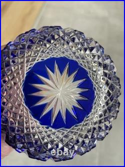 Vase vide poche en cristal doublé St. Louis -Baccarat