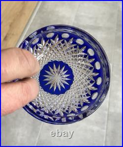 Vase vide poche en cristal doublé St. Louis -Baccarat