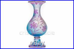 Vases Art Nouveau aux bleuets par Saint-Louis (2). Art Nouveau vase Saint-Louis