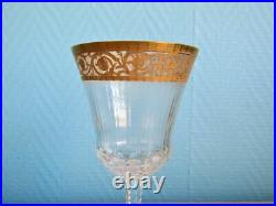 Verre 14,4 cm en cristal de Saint Louis signé modèle Thistle (Lot K)