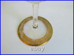 Verre 14,4 cm en cristal de Saint Louis signé modèle Thistle (Lot K)