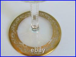 Verre 14,4 cm en cristal de Saint Louis signé modèle Thistle (Lot K)