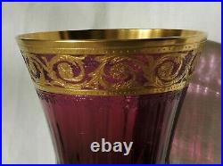 Verre A Pied En Cristal De St Louis Thistle Couleur Roemer Amethyste