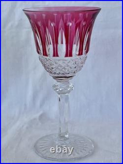 Verre A Pied En Cristal De St Louis Tommy 16.5 CM Couleur Rouge Rubis