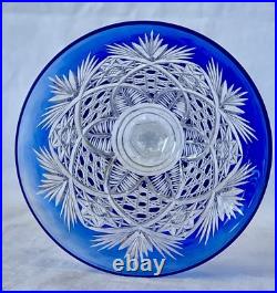Verre A Pied En Cristal St Louis Modele Vologne Couleur Bleu Cobalt Verre A Pied En Cristal St Louis Modele Vologne Couleur Bleu Cobalt