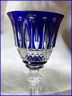 Verre A Vin En Cristal De St Louis Tommy 16.5 CM Couleur Bleu Cobalt