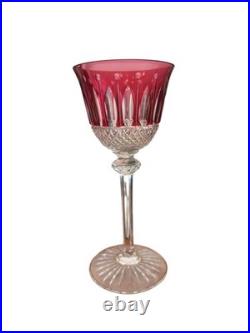 Verre Roemer Cristal Saint-Louis Modèle Tommy Rouge Rubis H20cm D8,5cm