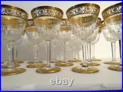 Verre à Cocktail en Saint St Louis Cristal Thistle Or signé parfait état Verre à Cocktail en Saint St Louis Cristal Thistle Or signé parfait état