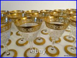 Verre à Cocktail en Saint St Louis Cristal Thistle Or signé parfait état Verre à Cocktail en Saint St Louis Cristal Thistle Or signé parfait état