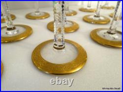 Verre à Cocktail en Saint St Louis Cristal Thistle Or signé parfait état