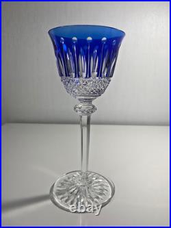 Verre à vin Roemer en cristal taillé signé St Louis Tommy Bleu foncé 19,8 cm