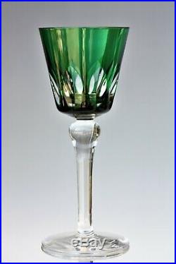 Verre à vin du Rhin Roemer en cristal de St Louis Jersey signé C. G. T. Paquebot E