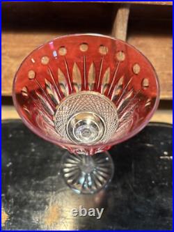 Verre à vin du Rhin cristal Rouge signé SAINT LOUIS modèle TOMMY 19,8 cm Verre à vin du Rhin cristal Rouge signé SAINT LOUIS modèle TOMMY 19,8 cm