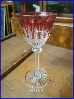 Verre à vin du Rhin cristal de Saint Louis, modèle Tommy 20cm rose