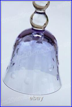 Verre à vin du Rhin cristal de St Louis modèle Bubbles violet Roemer glass (B)