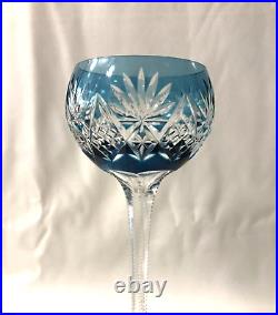 Verre à vin du Rhin / roemer en cristal doublé bleu SAINT LOUIS modèle LOTHAIRE