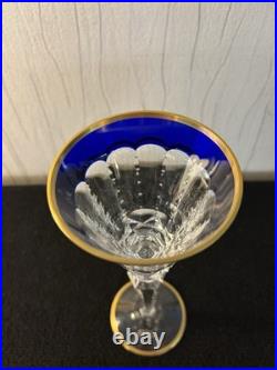 Verre à vin prestige doré en cristal de Saint Louis