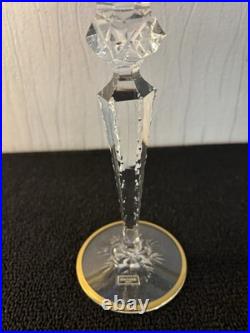 Verre à vin prestige doré en cristal de Saint Louis