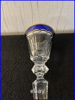 Verre à vin prestige doré en cristal de Saint Louis Verre à vin prestige doré en cristal de Saint Louis