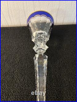 Verre à vin prestige doré en cristal de Saint Louis Verre à vin prestige doré en cristal de Saint Louis