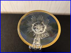 Verre à vin prestige doré en cristal de Saint Louis Verre à vin prestige doré en cristal de Saint Louis