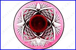Verre à vin roemer rouge Vologne par Saint-Louis. Red wine glass hock Vologne