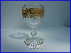 Verre à vin rouge SAINT LOUIS modèle TRIANON 887 BIS OR pattern red wine glass