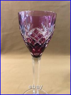 Verre à vin signé SAINT LOUIS modèle CHANTILLY cristal AMETHYSTE roemer Rhin