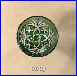 Verre à vin signé SAINT LOUIS modèle CHANTILLY cristal VERT roemer Couleurs Rhin