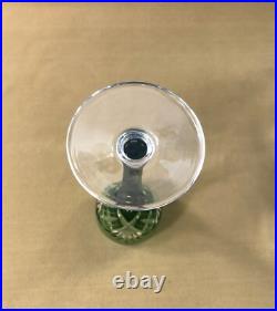Verre à vin signé SAINT LOUIS modèle CHANTILLY cristal VERT roemer Couleurs Rhin