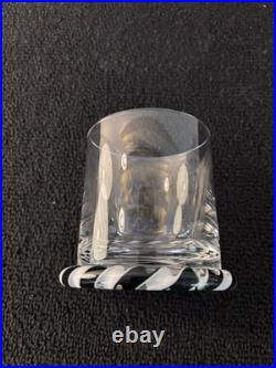 Verre à whisky modèle ruban cristal de Saint Louis