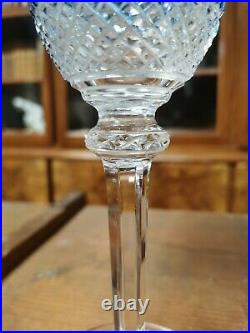 Verre cristal Saint Louis modèle Tommy roemer vin du Rhin 19,8cm couleur bleu