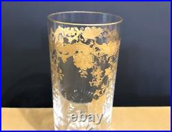 Verre en cristal doré à l'or signé SAINT LOUIS modèle CLEO MASSENET GOLD 13,8 cm
