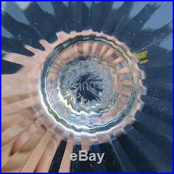 Verre roemer en cristal de saint louis tommy de couleur mauve signé H 19,8 cm