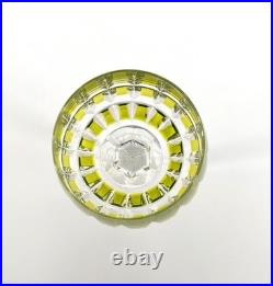Verre roemer vin du Rhin signé SAINT LOUIS cristal VERT modèle MANHATTAN 20,5 cm