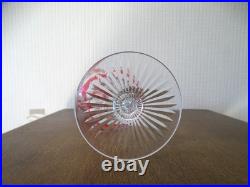 Verre vin du Rhin cristal SAINT LOUIS Roemer rose monogrammé SE LOT 2
