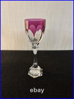 Verre violet modèle Chambord cristal de Saint Louis