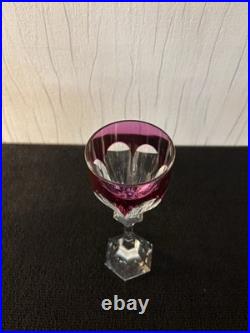 Verre violet modèle Chambord cristal de Saint Louis
